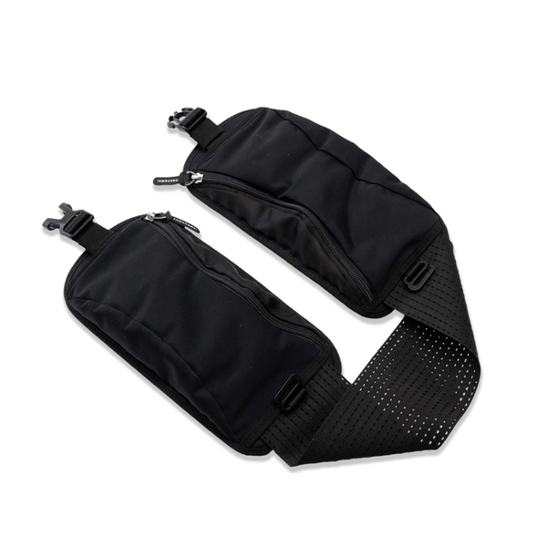 IAMRUNBOX – Waist Pocket Belt, Running Belt & Phone Wallet, Double Pouch for Keys, Money & Essentials