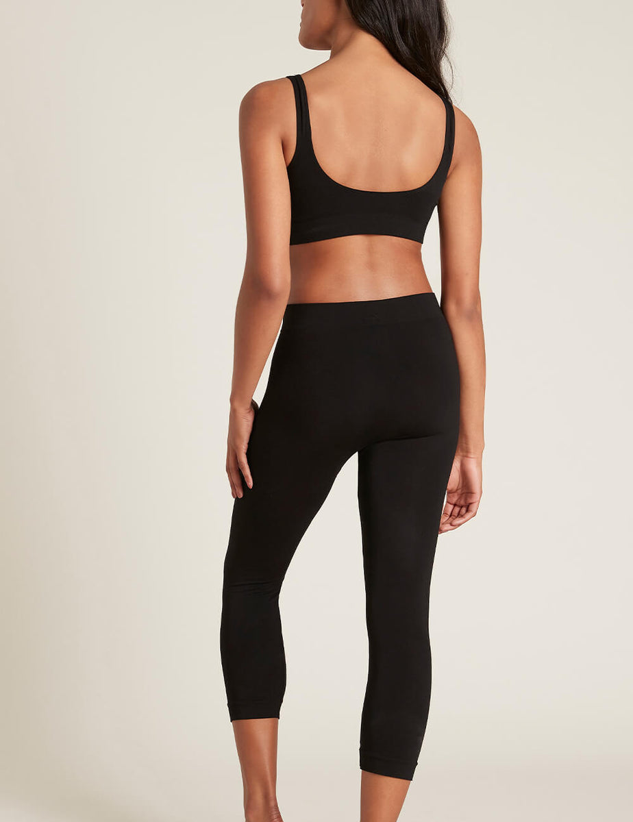 Cariloha Bamboo Pieced Athletic Cropped Legging - Provides The Best Comfort  And Style Which Matches Your Expectations - Hip Pocket Provides A Sense Of  Convenience - Xs - Black For Women - 1 Pc 