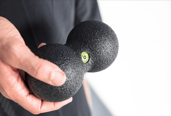 BLACKROLL Duoball Massage Ball- Ball Massager for Deep Tissue & Trigger Point Release, Double ball Muscle Recovery & Pain Release 10.6" x 4.7" Black - ActiveLifeUSA.com