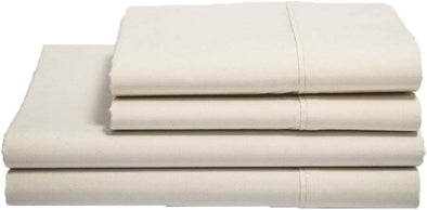 Organics and More, Naturesoft Organic Cotton, Sheet Sets, Percale, 280 Thread Count, Natural, Full