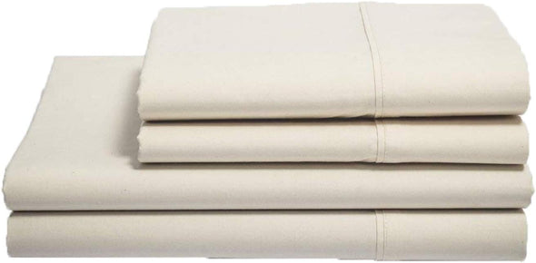 Organics and More, Naturesoft Organic Cotton, Individual Fitted Sheet, Percale, 230 Thread Count, Natural, TwinXL