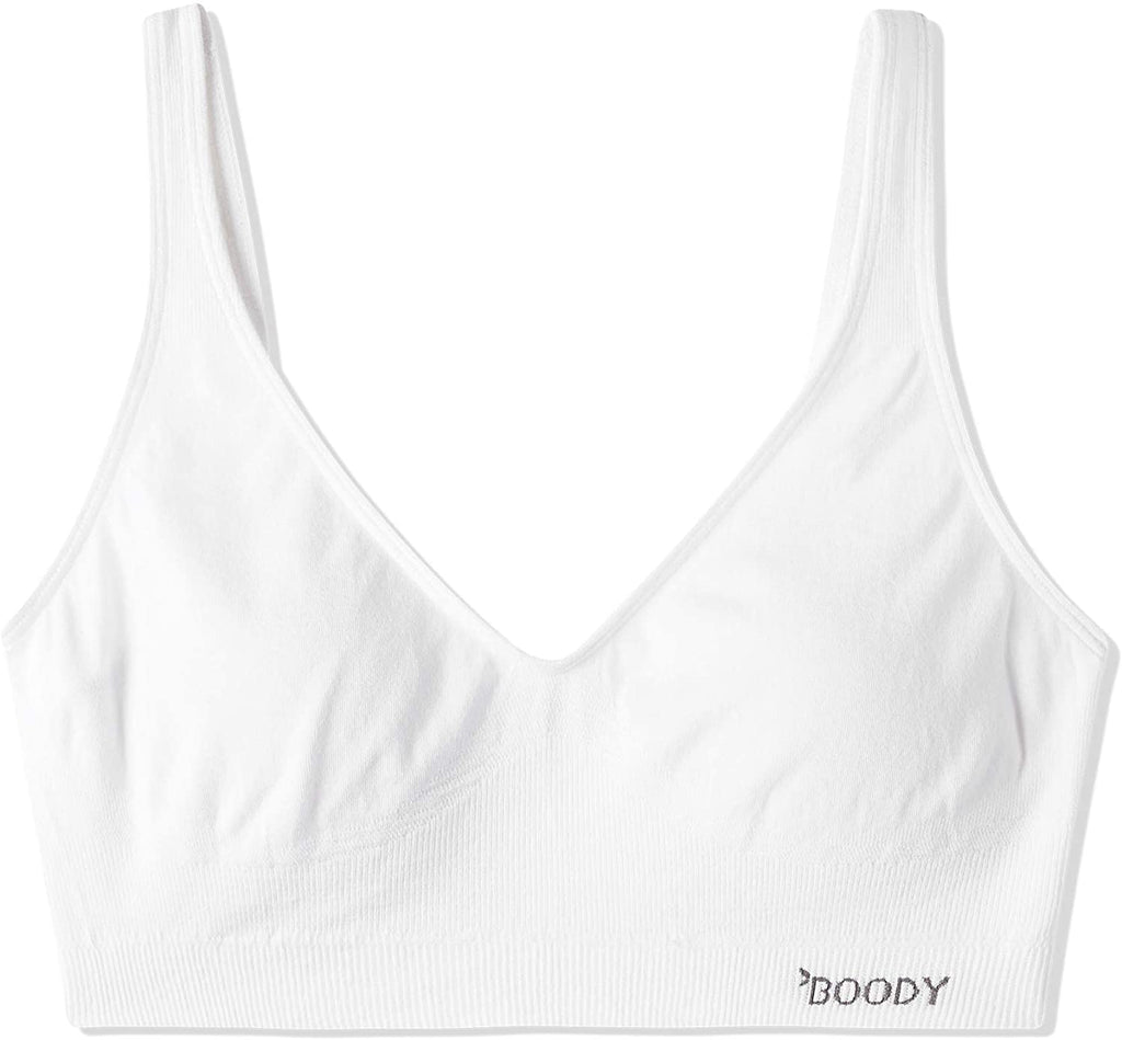 Boody Organic Bamboo EcoWear Women's Shaper Bra - White - X-Small - ActiveLifeUSA.com