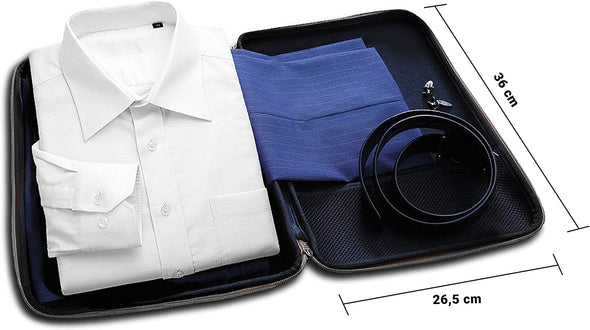 IAMRUNBOX Shirt & Garment Carrier Doublepack, The Ultimate Packing Tool for Active Commuters - Black - ActiveLifeUSA.com
