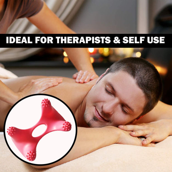 Activelife Handheld Back Massager Pressure Point Hand Massager, Body Pain Relief, Deep Tissue Full Body Massager for Neck & Back, Red - ActiveLifeUSA.com