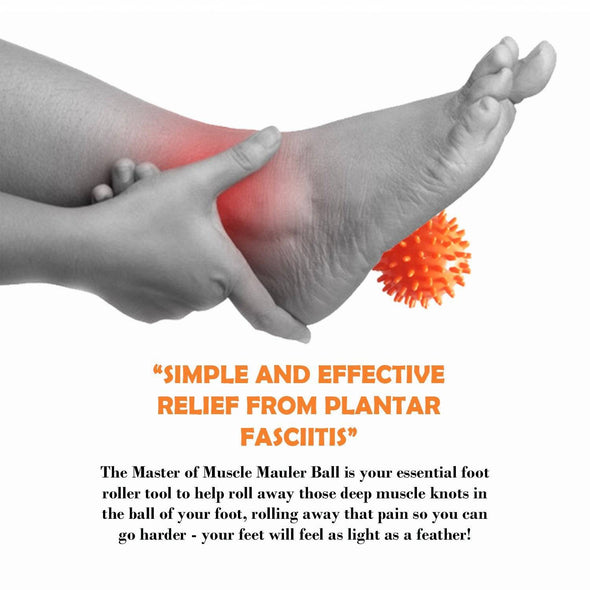 Activelife Spiky Massage Ball - PVC Spike Plantar Fasciitis Roller Small Soft - Orange - ActiveLifeUSA.com