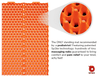 Activelife Yoga Mat, Mats with Spikes for Plantar Fasciitis, Muscle Pains, Foot Pain, Exercise Floor Mats (Orange) - ActiveLifeUSA.com