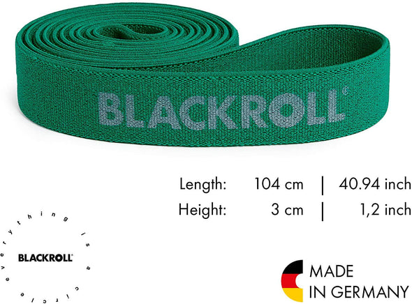 Blackroll Exercise Resistance Super Band Latex Free Skin Friendly Natural Rubber - Medium Intensity Green - ActiveLifeUSA.com