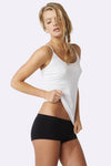 Boody Body EcoWear Women's Cami - Bamboo Viscose - Classic Soft Elegance in a Cami sole - White - X-Small - ActiveLifeUSA.com