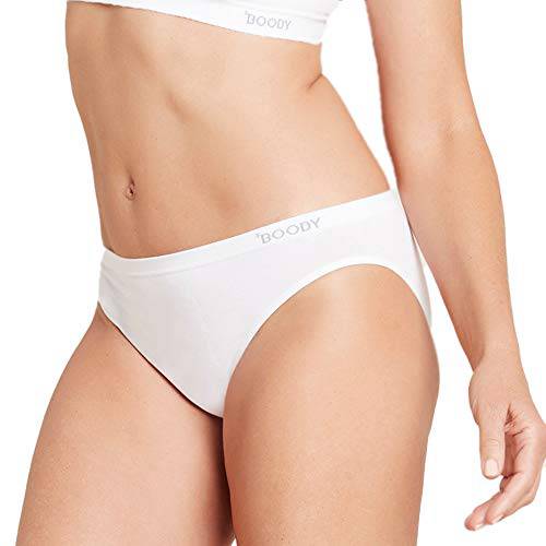 Boody Body EcoWear Women's G-String - Bamboo Viscose - Seamless - White - Large - ActiveLifeUSA.com