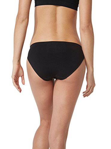 Boody Body EcoWear Women's Hipster Bikini Briefs - Bamboo Viscose - Low Rise Hip Underwear - Black - X-Small - ActiveLifeUSA.com