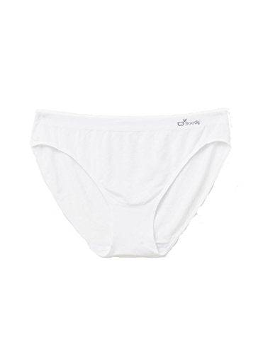 Boody Body EcoWear Women's Hipster Bikini Briefs - Bamboo Viscose - Low Rise Hip Underwear, White X-Large - ActiveLifeUSA.com