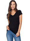 Boody Organic Bamboo EcoWear Women's V-Neck T-Shirt - Black - X-Large - ActiveLifeUSA.com