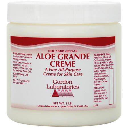Gordon Laboratories Aloe Grande Cream 1 lb Each - ActiveLifeUSA.com