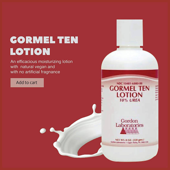 Gordon Laboratories Gormel Ten (10) Lotion 10% Urea - 8oz - ActiveLifeUSA.com
