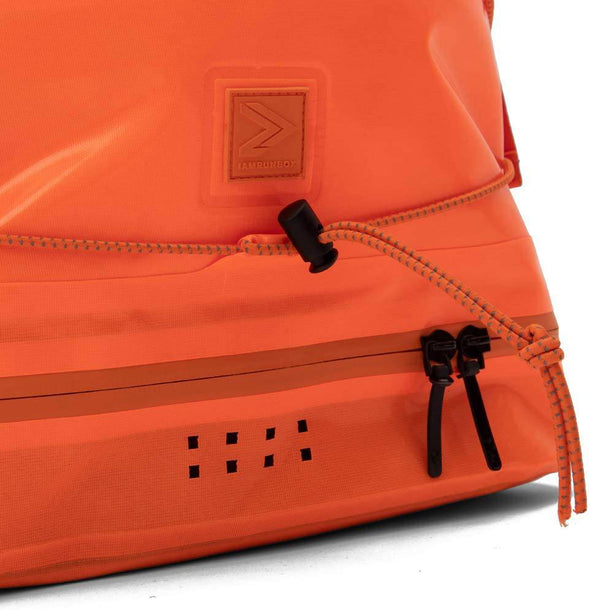 IAMRUNBOX Roll Top Travel Backpack, Waterproof Bag - Orange - 18L - ActiveLifeUSA.com