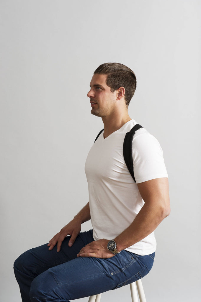 Swedish Posture Classic Shoulder and Upper Back Pain Relief and Posture Corrector Belt Black (Large-xl) - ActiveLifeUSA.com
