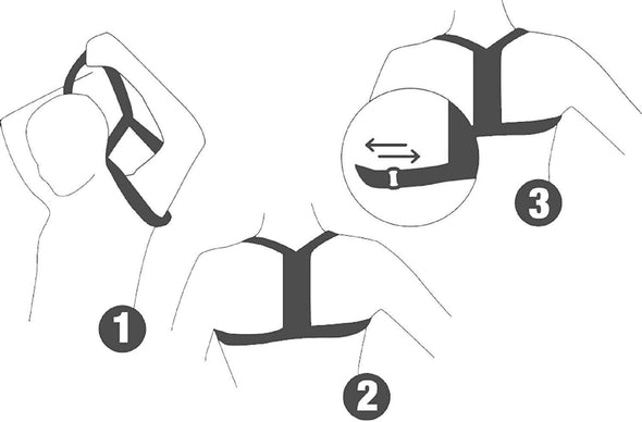 Swedish Posture Classic Shoulder and Upper Back Pain Relief and Posture Corrector Belt Black (Medium-large) - ActiveLifeUSA.com
