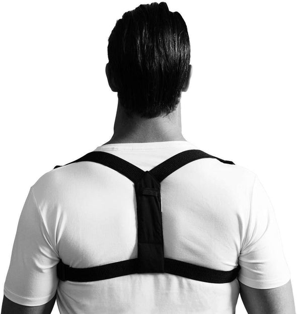 Swedish Posture Classic Shoulder and Upper Back Pain Relief and Posture Corrector Belt Black (Small-medium) - ActiveLifeUSA.com