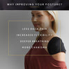 SWEDISH POSTURE Feminine Shoulder and Back Support Posture Corrector, S-M - Black - ActiveLifeUSA.com