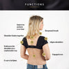 SWEDISH POSTURE Feminine Shoulder and Back Support Posture Corrector, S-M - Black - ActiveLifeUSA.com