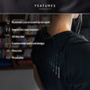 SWEDISH POSTURE Posture Reminder T-Shirt, Black (Women's Medium) - ActiveLifeUSA.com