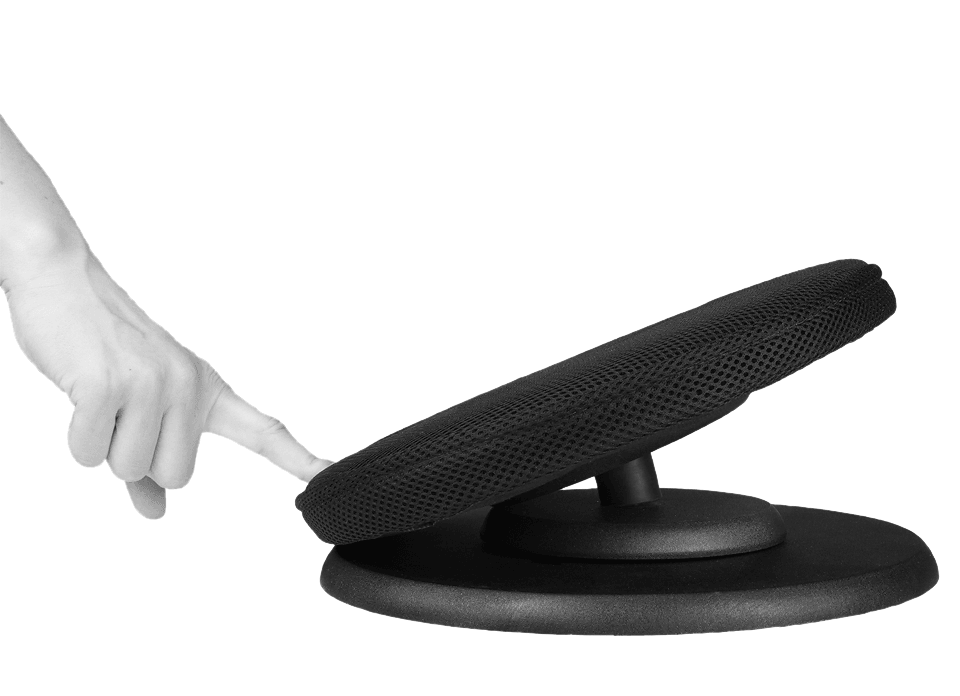 Swedish Posture Seat Used for Any Chair for Balance, Posture, Ab and Core Exercise, Black - ActiveLifeUSA.com