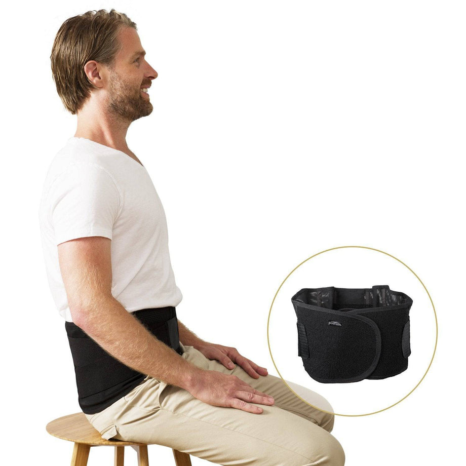 Swedish Posture Stabilize Lower Back Support Corrector Belt S Blac ActiveLifeUSA
